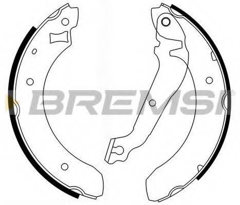BREMSI GF0215 Комплект тормозных колодок