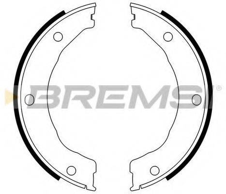 BREMSI GF0246 Комплект тормозных колодок, стояночная тормозная система