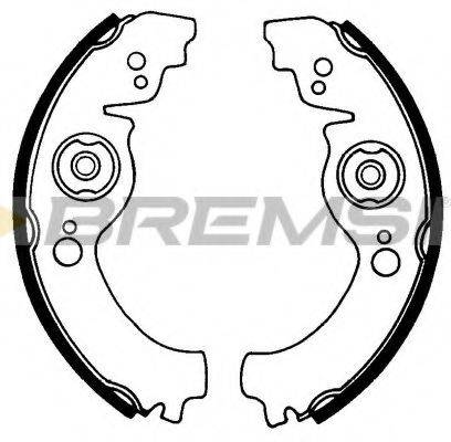 BREMSI GF0282 Комплект тормозных колодок