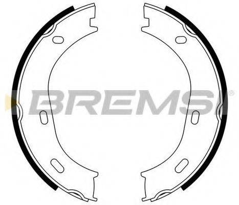 BREMSI GF0301 Комплект тормозных колодок, стояночная тормозная система