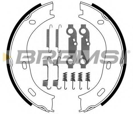 BREMSI GF03011 Комплект тормозных колодок, стояночная тормозная система