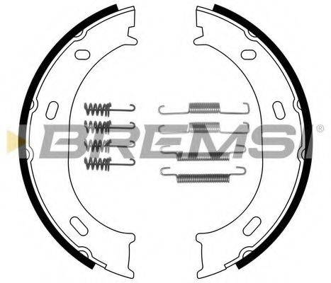 BREMSI GF03061 Комплект тормозных колодок, стояночная тормозная система
