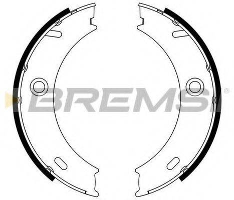 BREMSI GF0307 Комплект тормозных колодок, стояночная тормозная система