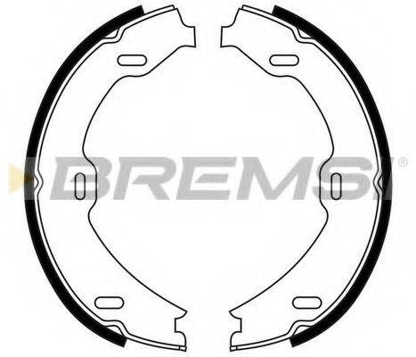 BREMSI GF0311 Комплект тормозных колодок, стояночная тормозная система