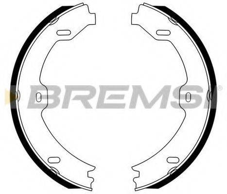 BREMSI GF0312 Комплект тормозных колодок, стояночная тормозная система