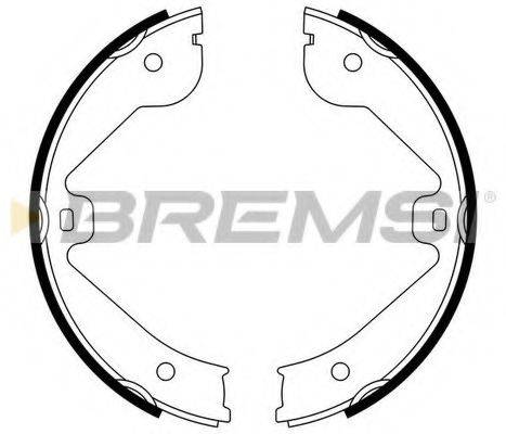 BREMSI GF0314 Комплект тормозных колодок, стояночная тормозная система