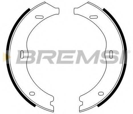 BREMSI GF0316 Комплект тормозных колодок, стояночная тормозная система