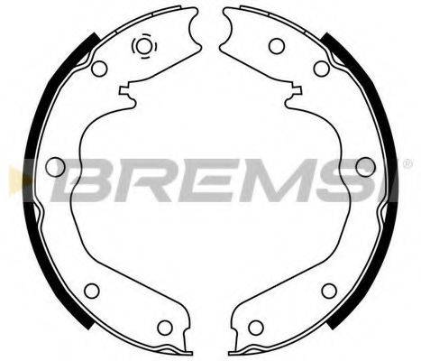 BREMSI GF0356 Комплект тормозных колодок, стояночная тормозная система