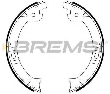 BREMSI GF0429 Комплект тормозных колодок, стояночная тормозная система