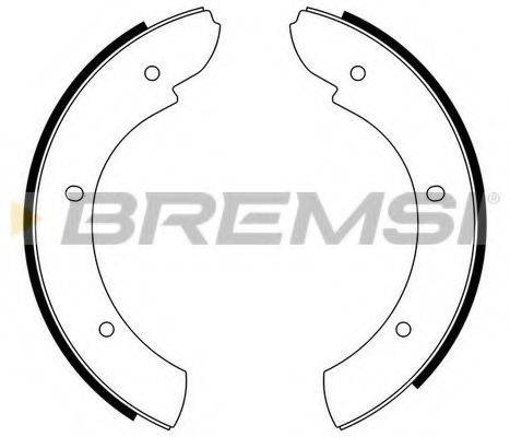 BREMSI GF0438 Комплект тормозных колодок, стояночная тормозная система
