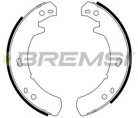 BREMSI GF0439 Комплект тормозных колодок, стояночная тормозная система