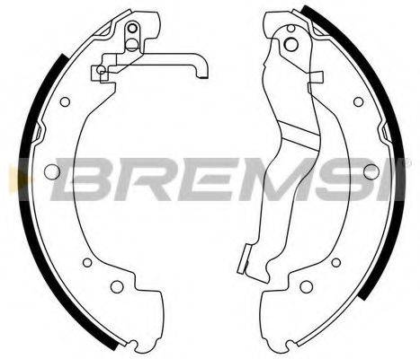 BREMSI GF0557 Комплект тормозных колодок
