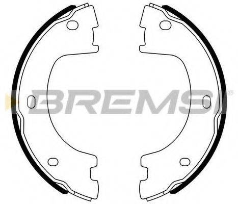 BREMSI GF0560 Комплект тормозных колодок, стояночная тормозная система