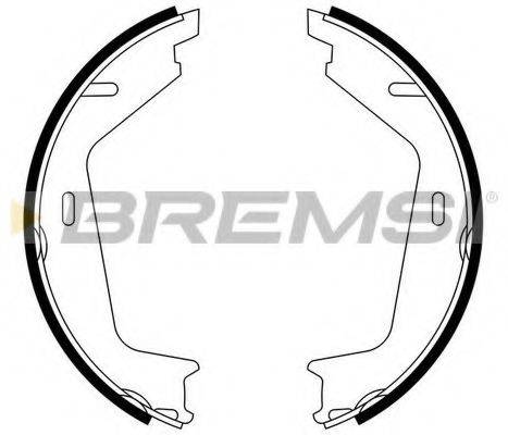 BREMSI GF0608 Комплект тормозных колодок, стояночная тормозная система