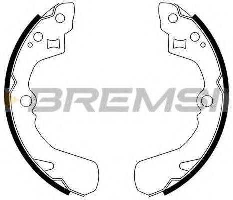 BREMSI GF0660 Комплект тормозных колодок