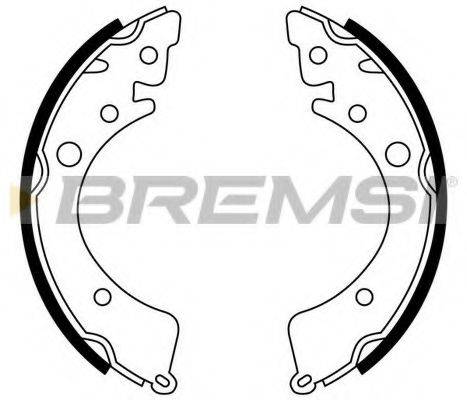 BREMSI GF0702 Комплект тормозных колодок