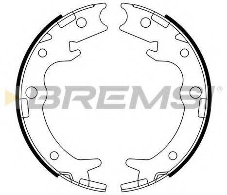 BREMSI GF0713 Комплект тормозных колодок, стояночная тормозная система