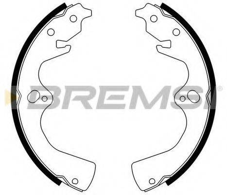 BREMSI GF0783 Комплект тормозных колодок