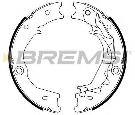 BREMSI GF0806 Комплект тормозных колодок, стояночная тормозная система