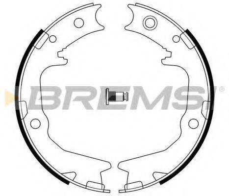 BREMSI GF0826 Комплект тормозных колодок, стояночная тормозная система