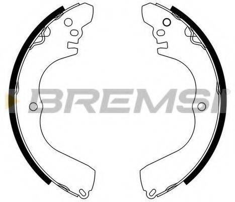 BREMSI GF0827 Комплект тормозных колодок