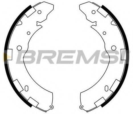 BREMSI GF0833 Комплект тормозных колодок