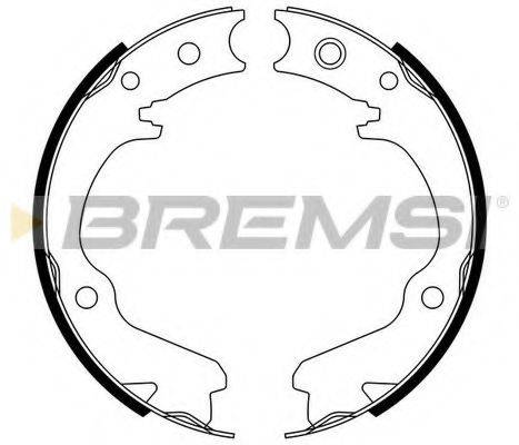 BREMSI GF0891 Комплект тормозных колодок, стояночная тормозная система