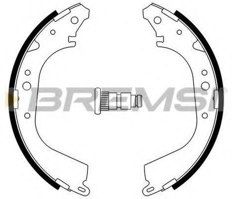 BREMSI GF0937 Комплект тормозных колодок