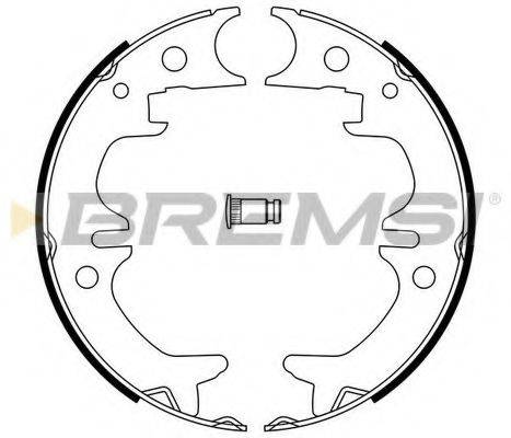 BREMSI GF0968 Комплект тормозных колодок, стояночная тормозная система