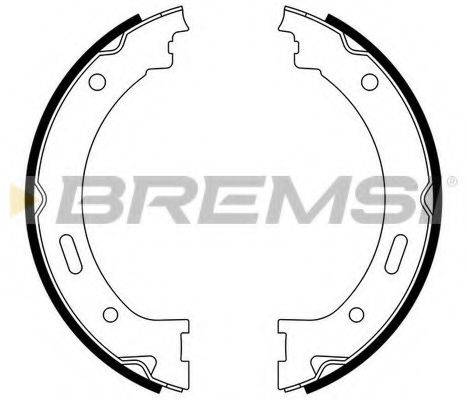 BREMSI GF4843 Комплект тормозных колодок, стояночная тормозная система