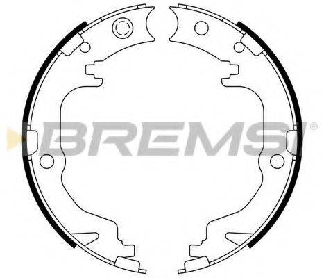 BREMSI GF4886 Комплект тормозных колодок, стояночная тормозная система