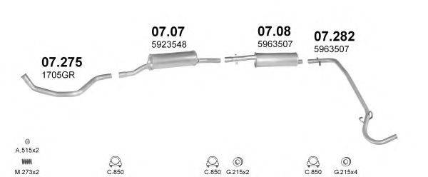 POLMO POLMO01502 Система выпуска ОГ