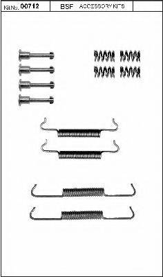 BSF 00712 Комплектующие, стояночная тормозная система