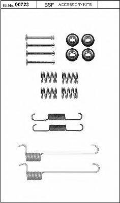 BSF 00723 Комплектующие, стояночная тормозная система