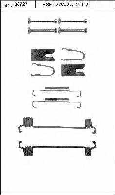 BSF 00727 Комплектующие, стояночная тормозная система
