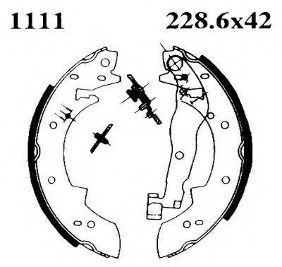 BSF 01111 Комплект тормозных колодок