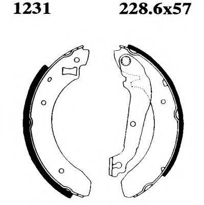 BSF 01231 Комплект тормозных колодок