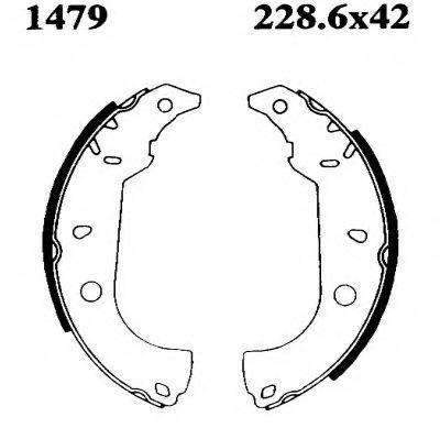 BSF 01479 Комплект тормозных колодок
