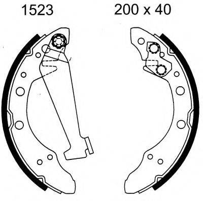 BSF 01523 Комплект тормозных колодок