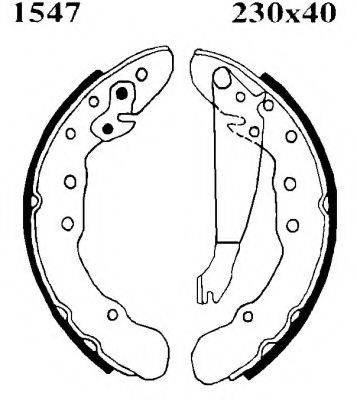 BSF 01547 Комплект тормозных колодок