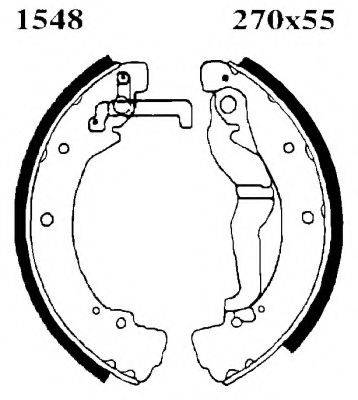 BSF 01548 Комплект тормозных колодок