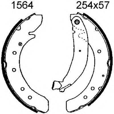 BSF 01564 Комплект тормозных колодок