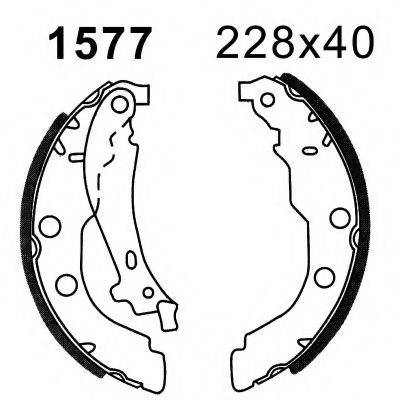 BSF 01577 Комплект тормозных колодок