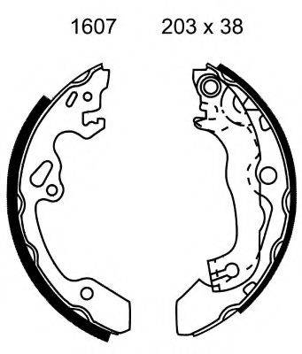 BSF 01607 Комплект тормозных колодок