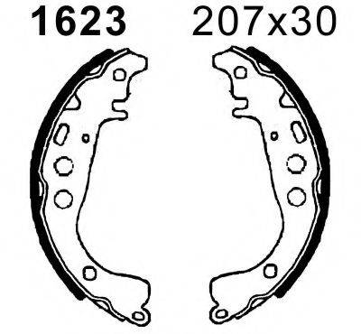 BSF 01623 Комплект тормозных колодок