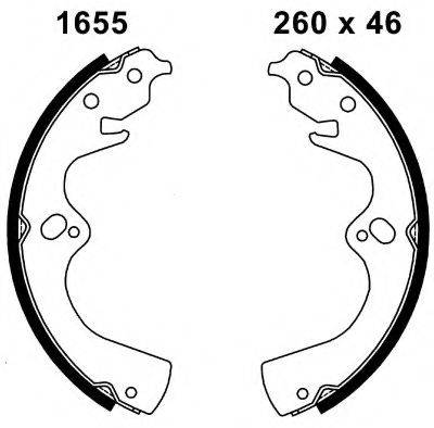 BSF 01655 Комплект тормозных колодок