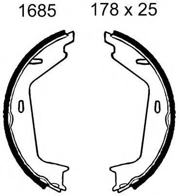 BSF 01685 Комплект тормозных колодок, стояночная тормозная система