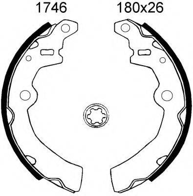 BSF 01746 Комплект тормозных колодок