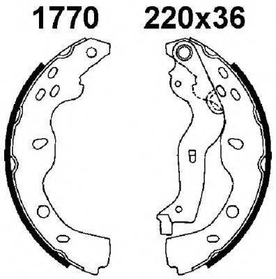 BSF 01770 Комплект тормозных колодок