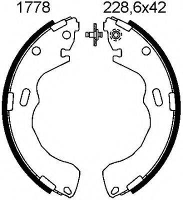 BSF 01778 Комплект тормозных колодок